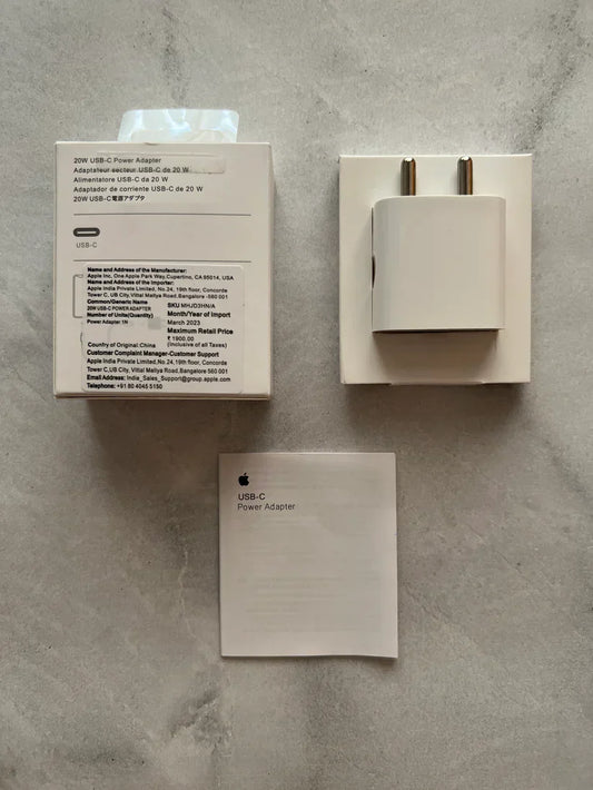 ComboWala 2-in-1 Combo – 20W Type-C Fast Charger + C to C / C to iPhone Cable